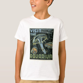 Besuchen Sie das Aquarium - WPA-Plakat - T-Shirt