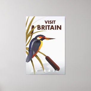 Besuchen Sie das britische Reiseplakat für Jahrgän Leinwanddruck