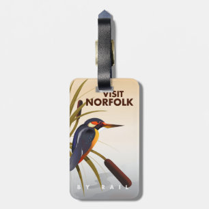 Besuchen Sie das Norfolk-Reiseplakat im Vintage-St Gepäckanhänger