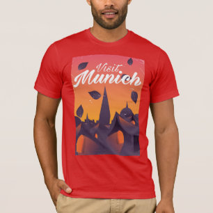 Besuchen Sie das Reiseplakat München Deutschland T-Shirt