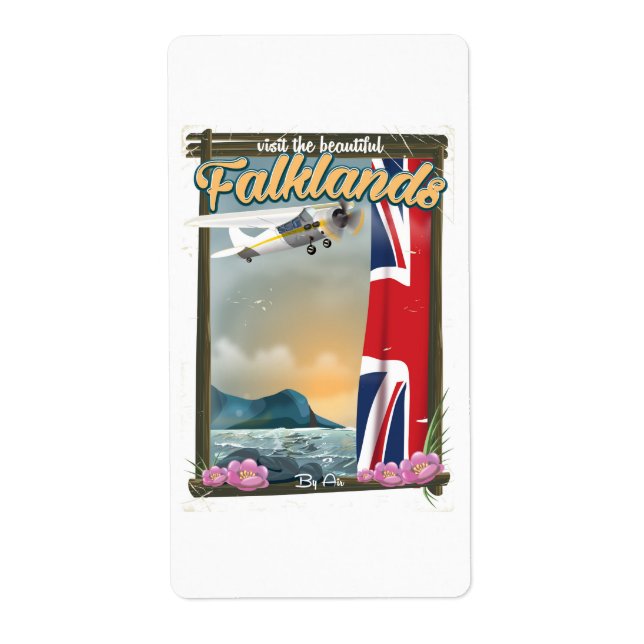 Besuchen Sie das schöne Falklands Reiseplakat (Vorne)