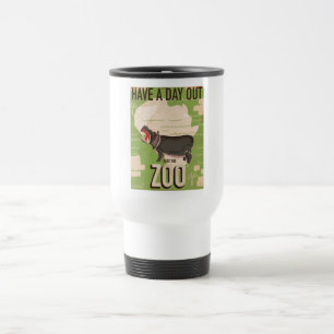 Besuchen Sie das Zoo Vintage Travel Poster Reisebecher