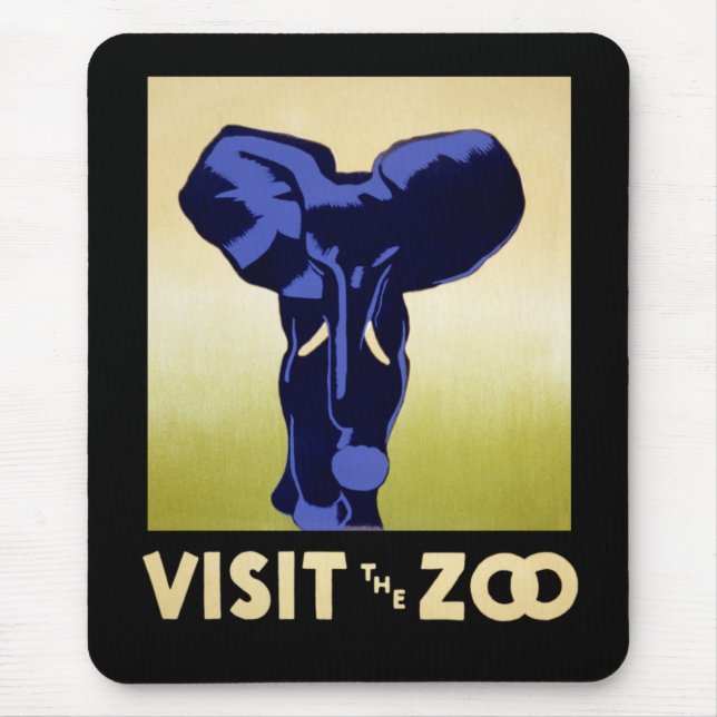 Besuchen Sie den Zoo Mousepad (Vorne)