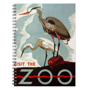 Besuchen Sie den Zoo Notizblock