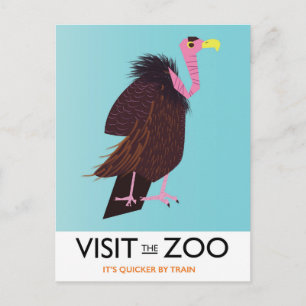 Besuchen Sie den Zoo Postkarte