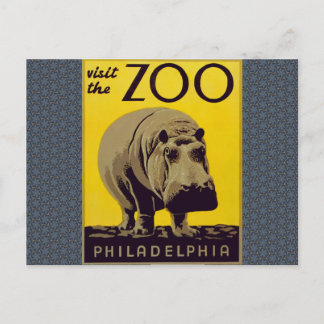Besuchen Sie den Zoo! Postkarte