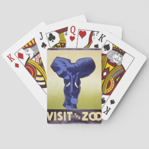 "Besuchen Sie den Zoo" Spielkarten