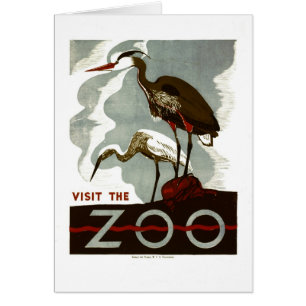 Besuchen Sie den Zoo - WPA Poster -