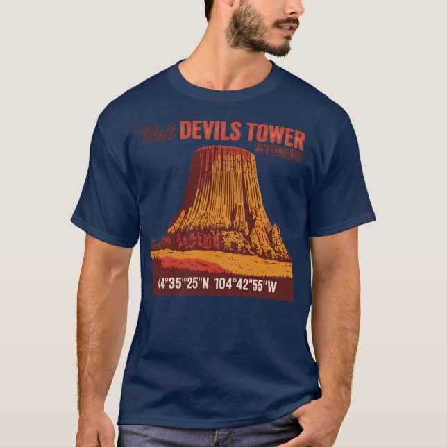 Besuchen Sie Devils Tower Lustig T-Shirt (Vorderseite)