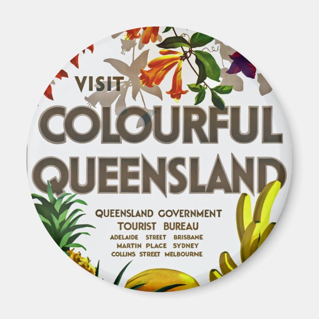 Besuchen Sie die farbenfrohe Queensland Magnet (Vorne)