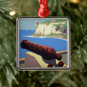 Besuchen Sie die Festung El Morro, Puerto Rico, Al Ornament Aus Metall