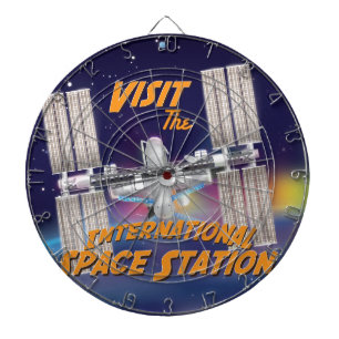 Besuchen Sie die Internationale Raumstation Dartscheibe