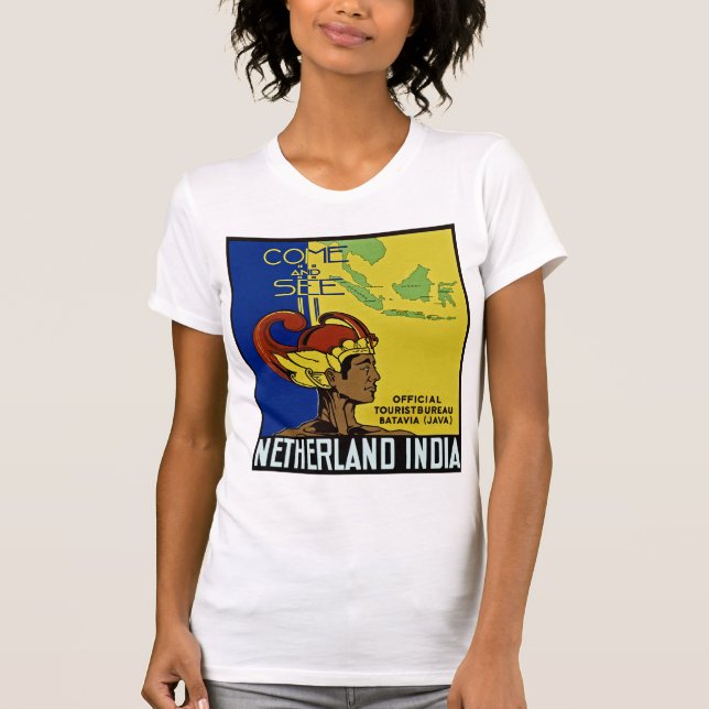 Besuchen Sie die Niederlande Indien T-Shirt (Vorderseite)