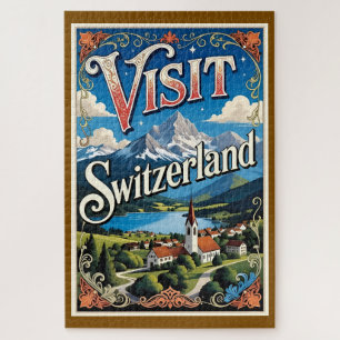 Besuchen Sie die Schweiz Reiseplakat