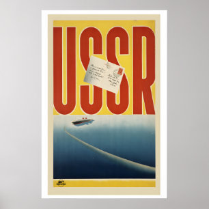 Besuchen Sie die UdSSR Reise in eine neue Welt Vi Poster