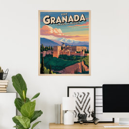 Besuchen Sie die Universität Granada Poster