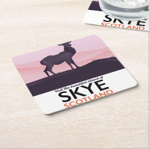 Besuchen Sie die wunderschöne Insel Skye Rechteckiger Pappuntersetzer