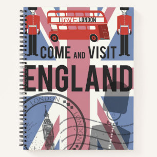 Besuchen Sie England Notizbuch