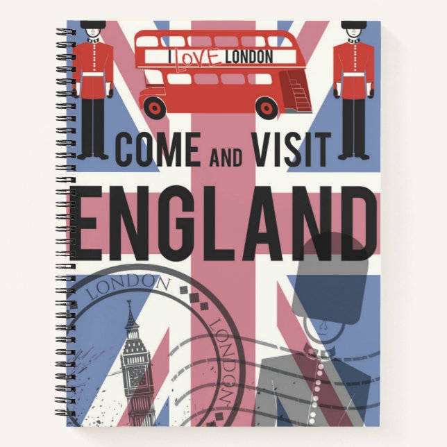 Besuchen Sie England Notizbuch (Vorderseite)