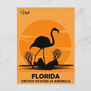 Besuchen Sie Florida, Reiseposter, Postkarte