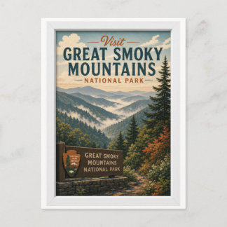 Besuchen Sie Great Smoky Mountains National Park R Postkarte
