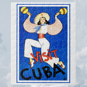 Besuchen Sie Havanna, Kuba, Vintage-Reiseposter Ma