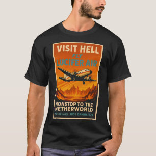Besuchen Sie Hell - Fly Lucifer Air Vintage Reisep T-Shirt