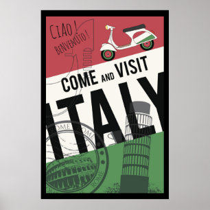 Besuchen Sie Italien Poster
