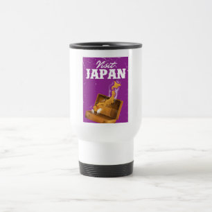 Besuchen Sie Japan Vintage Reiseplakat Reisebecher