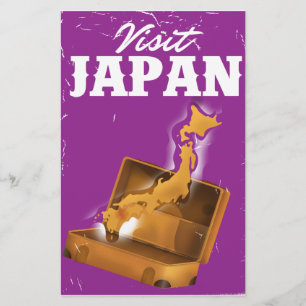Besuchen Sie Japan Vintage-Reiseposter Briefpapier