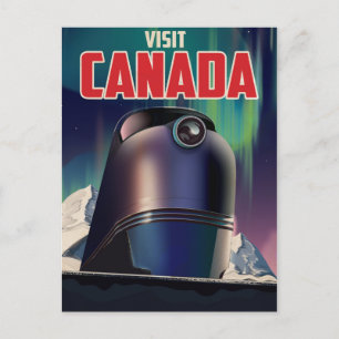 Besuchen Sie Kanada Reiseplakat Postkarte