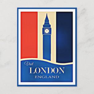 Besuchen Sie London, England Postkarte