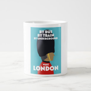 Besuchen Sie London Kunst druck. Jumbo-Tasse