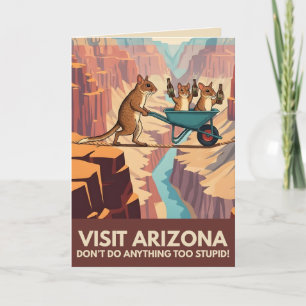 Besuchen Sie lustige Arizona-Grußkarten Karte