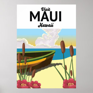 Besuchen Sie Maui Hawaii Tourismusplakat Poster