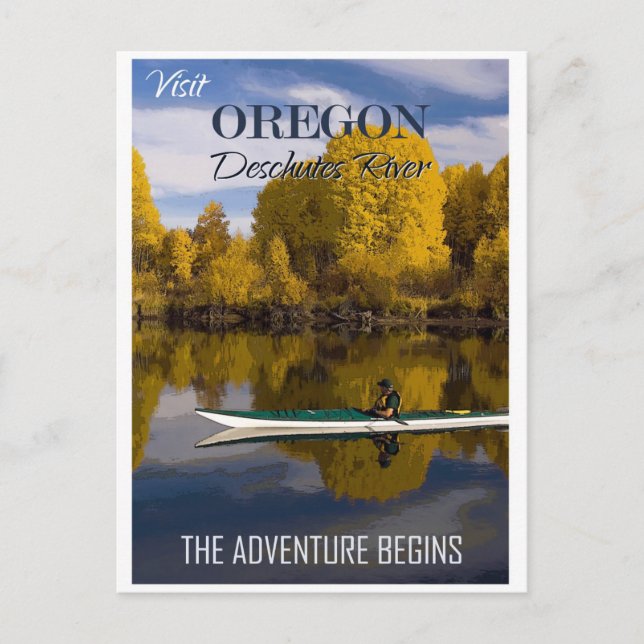 Besuchen Sie Oregon Deschutes River Travel Postkarte (Vorderseite)