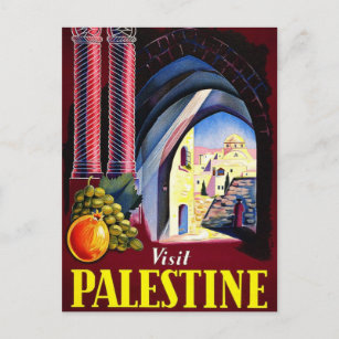 Besuchen Sie Palästina Postkarte