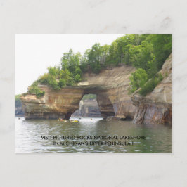 Besuchen Sie Pictured Rocks National Lakeshore! Postkarte