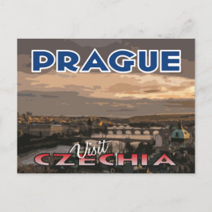 Besuchen Sie... Prag, Tschechien Postkarte
