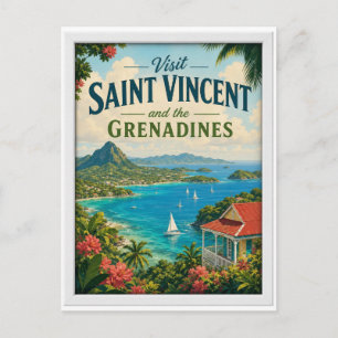 Besuchen Sie Saint Vincent und die Grenadinen Reis Postkarte