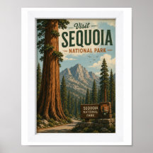 Besuchen Sie Sequoia National Park Reise Vintage