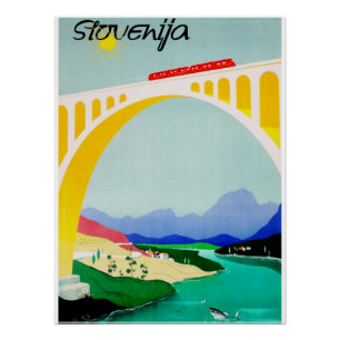 Besuchen Sie Slowenien: Grün, Boutique, Divers Poster