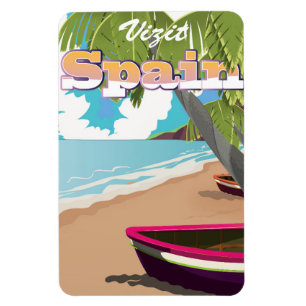 Besuchen Sie Spanien Reiseposter Magnet
