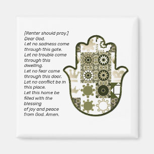 Besuchen Sie Square Khamsa Handmagnet Verleiher Magnet
