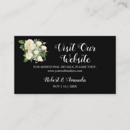 Besuchen Sie unsere Website Wedding Insert Card Platzkarte