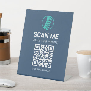 Besuchen Sie unseren Website-QR-Code-Schild Sockelschild