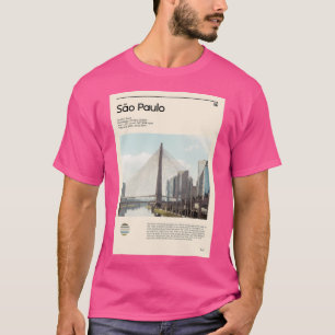 Besuchen So Paulo Brasilien (Reiseplakat) T-Shirt