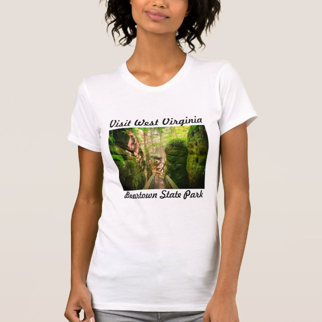 Besuchen WV-Beartown Staat Park Tshirt (Vorderseite)