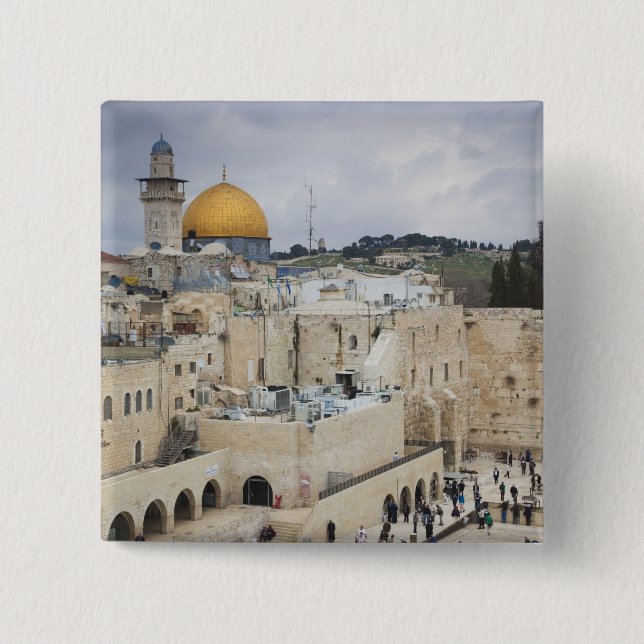 Besucher, Western Wall Plaza & Dome of the Rock Button (Vorderseite)