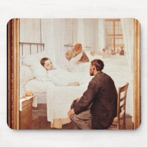 Besuchstag am Krankenhaus, 1889 Mousepad